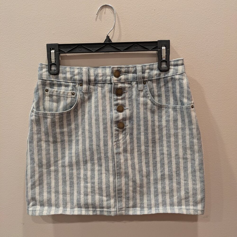 Billabong striped denim skirt